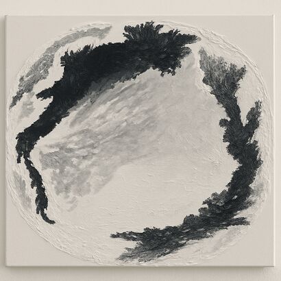 C.O.C  (Center of the Circle ) - a Paint Artowrk by Natanal Hyun Kim